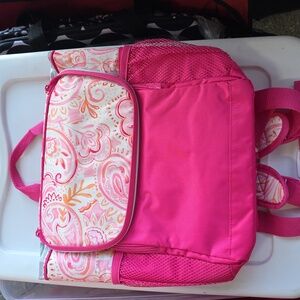 NWT Pink Paisley Thermal Backpack Bin9